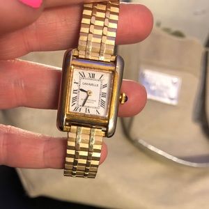 🕰✨VINTAGE GOLD STRETCH BAND CARAVELLE WATCH